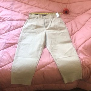 NWT banana republic pleated khaki trousers